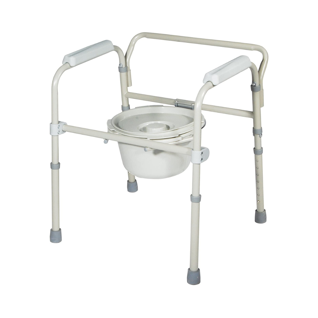 Mobi-Aid Commode Frame Chair - Red Rhino