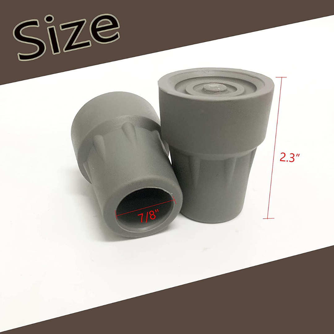 Mobi-Aid Replacement Tips for Crutches 1pc - Red Rhino
