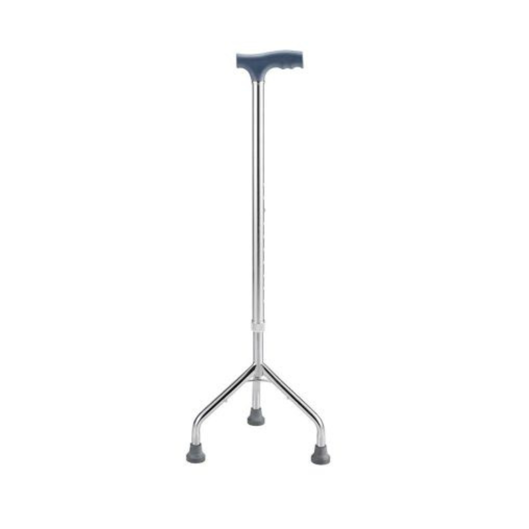Mobi-Aid Tripod Walking Cane/Stick, Height Adjustable - Red Rhino