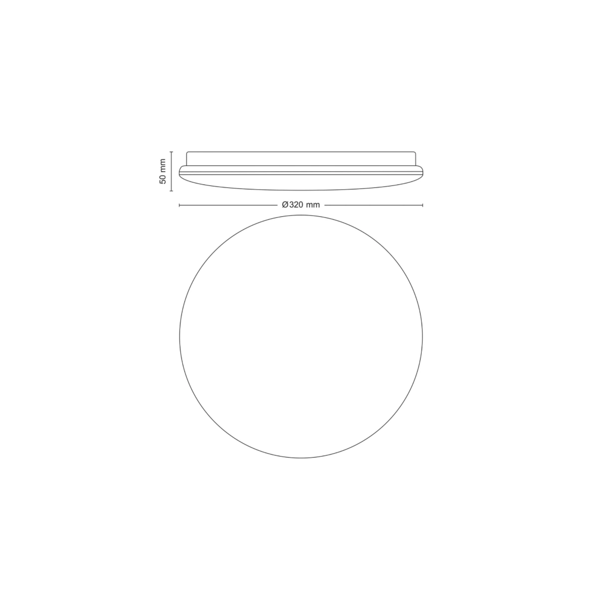 Philips Moire Ceiling Light 17W Cool White Light D320