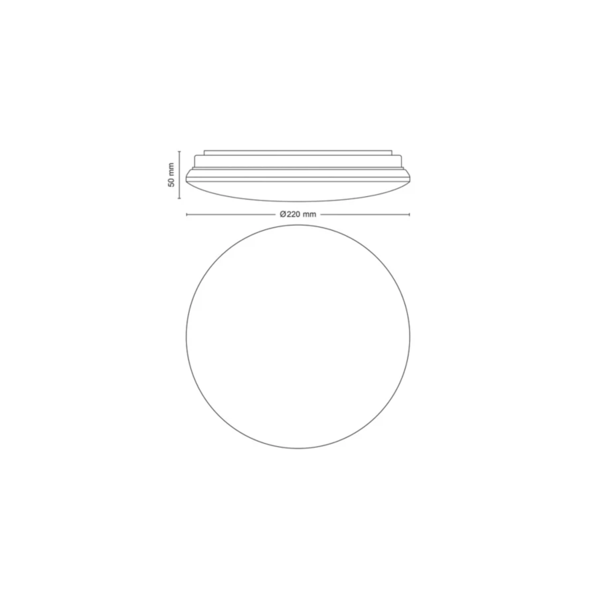 Philips Moire Ceiling Light 6W Warm White Light D220