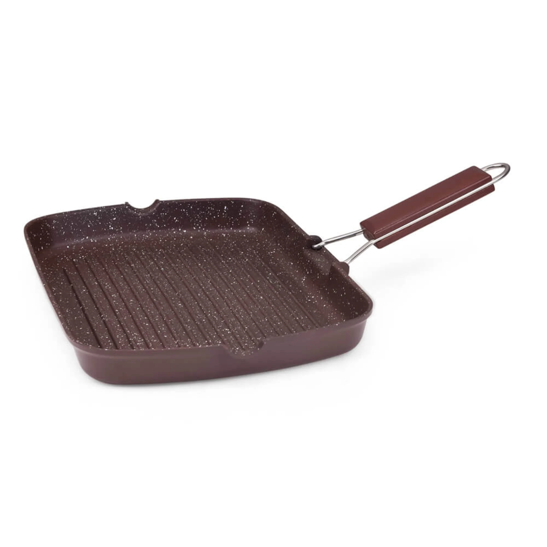 Muhler Mia Grill Pan Mr-3419M, 34X24 Cm, Chocolate