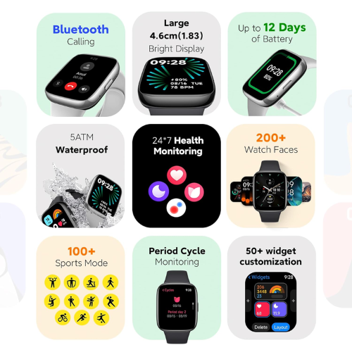 Redmi Watch 3 black, side view