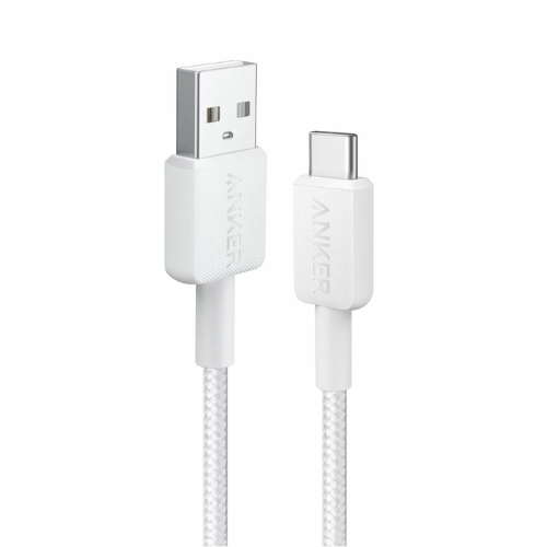 ANKER 322 USB-A TO USB-C CABLE WHITE