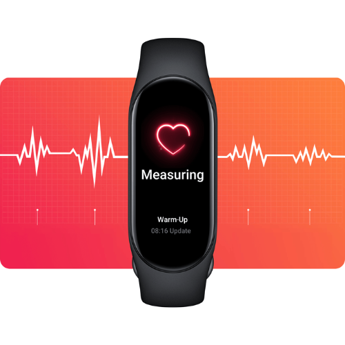 Xiaomi Smart Band 7 black, display detail