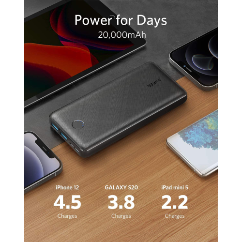 ANKER POWERBANK POWERCORE SELECT 20000 BLACK A1363H11