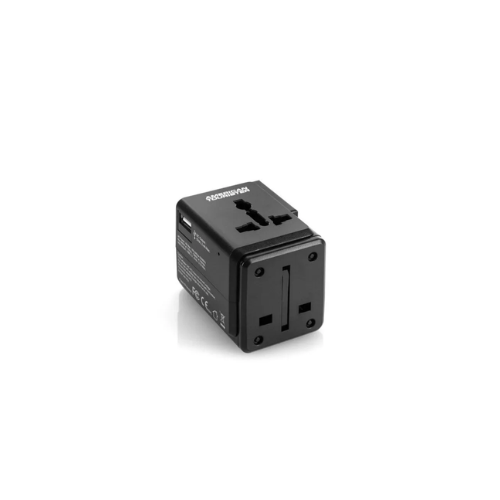 American Tourister Universal Travel Adapter 3 USB Black