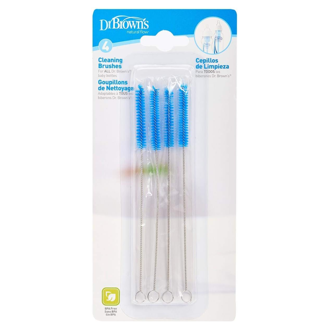 Dr. Brown's Natural Flow Cleaning Brush 4 - Pack-N0620 - Red Rhino