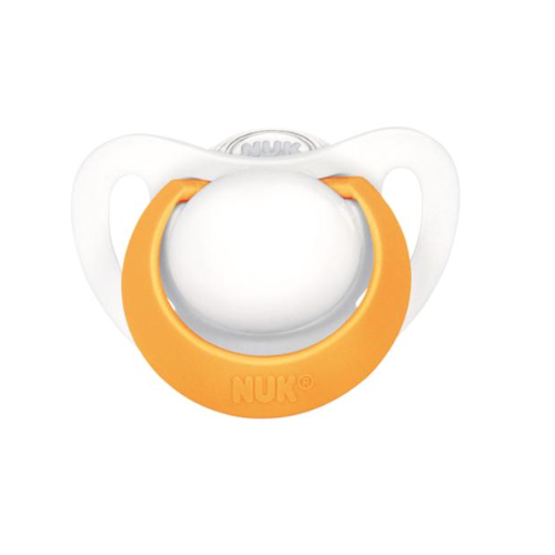 NUK Genius silicone soother 6-18 months, orange product view