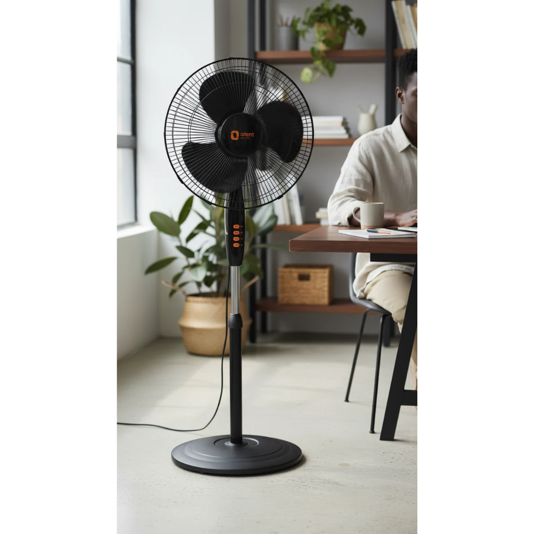 ORIENT 16" Stand Fan Black