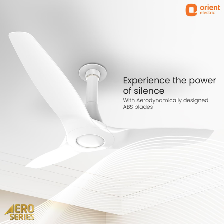 ORIENT Aeroquiet 48" Ceiling Fan White NEU