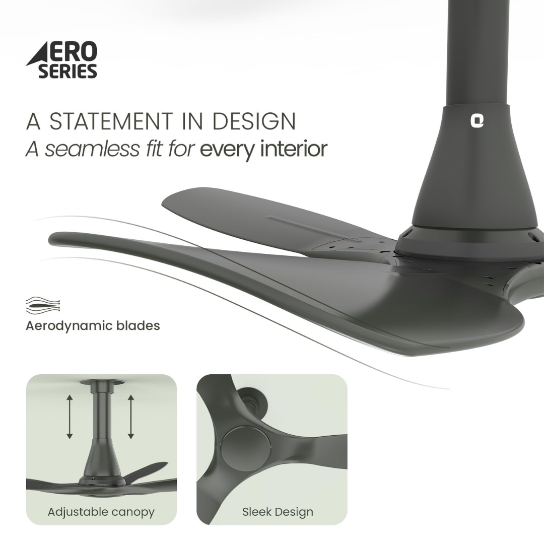 ORIENT Aerosleek 48" Ceiling Fan Matt Black