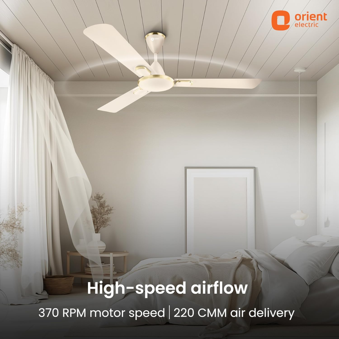 ORIENT Blanco 48" Ceiling Fan Butter Beige