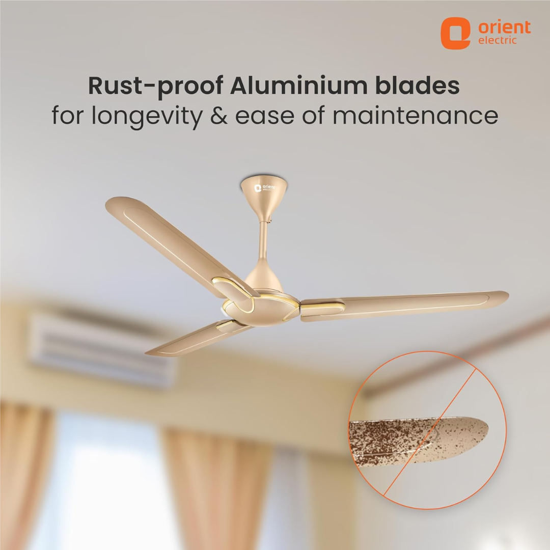 ORIENT Blanco 48" Ceiling Fan Topaz Gold