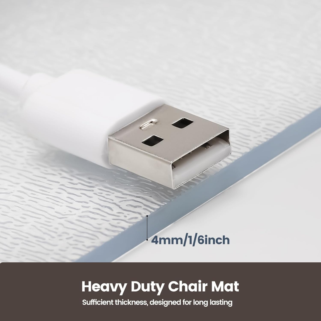 Decor Clear Plastic Chair Mat 2 Pcs - 90 cm x 120 cm