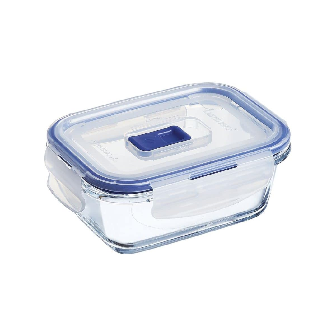 Luminarc Pure Box Active Glass Storage Box with Lid - 76cl Transparent - P3546 - Red Rhino
