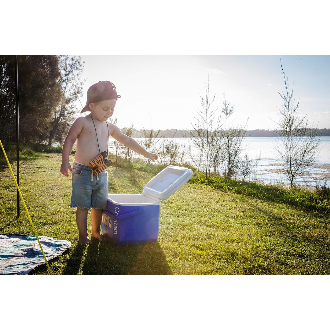 Coleman Foam Hard Cooler High Performance Insulated Cool Box, 15 L Capacity, Keeps Cool For Up To 1 Day - Red Rhino