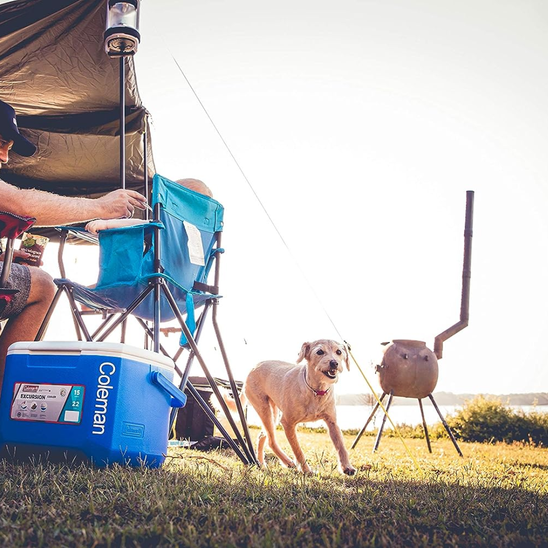 Coleman Foam Hard Cooler High Performance Insulated Cool Box, 15 L Capacity, Keeps Cool For Up To 1 Day - Red Rhino