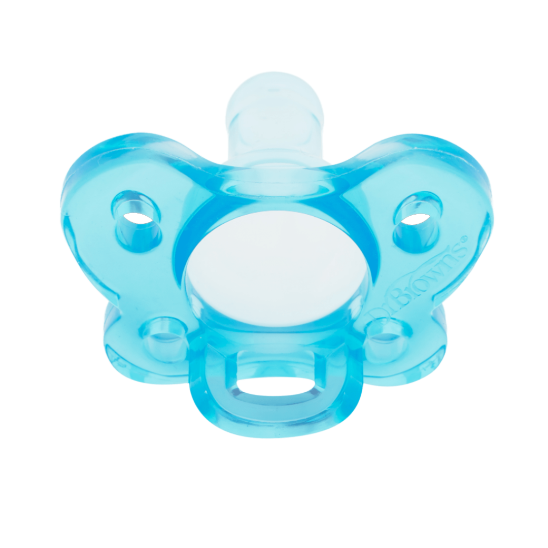 Dr. Brown's One-Piece Pacifier - Stage 1 * 0-6M - Blue, 1-Pack-PS11450 - Red Rhino