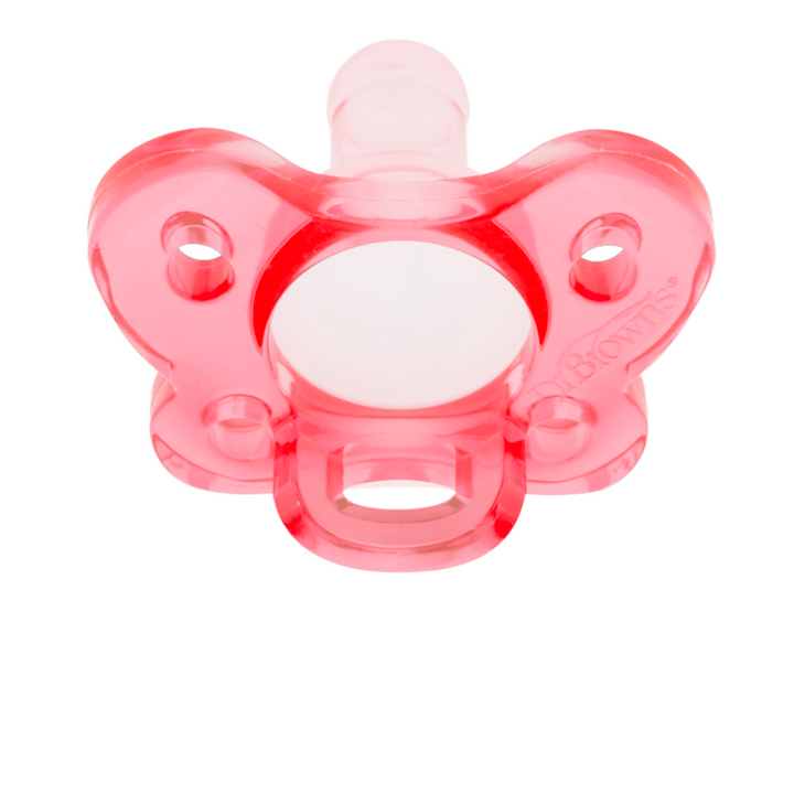 Dr. Brown's One-Piece Pacifier - Stage 1 * 0-6M - Red, 1-Pack-PS11350 - Red Rhino