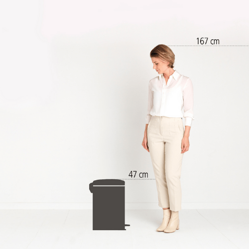 Pedal Bin Newicon - 20L Platinum