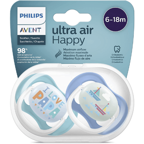 Philips Avent UltraAir Pacifier -SCF080/03 pair 6-18M