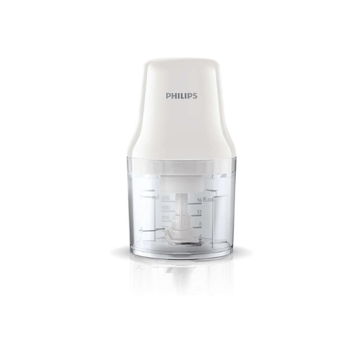 Philips Daily Collection Chopper 450 W, 0.7 L, 2 blades HR1393/01 - Red Rhino