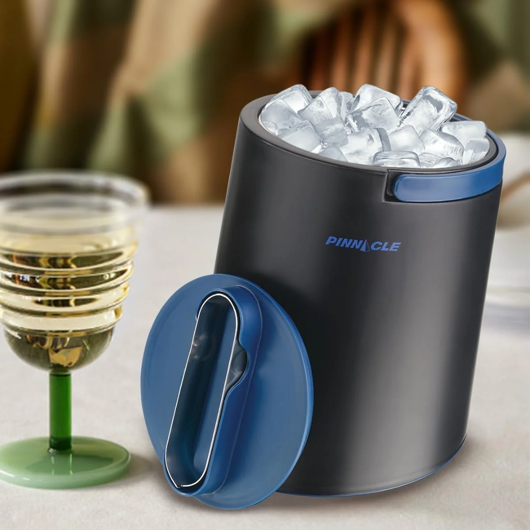 Pinnacle Polar Ice Bucket with Lid & Tong (1.5 L) - Blue Lagoon Color