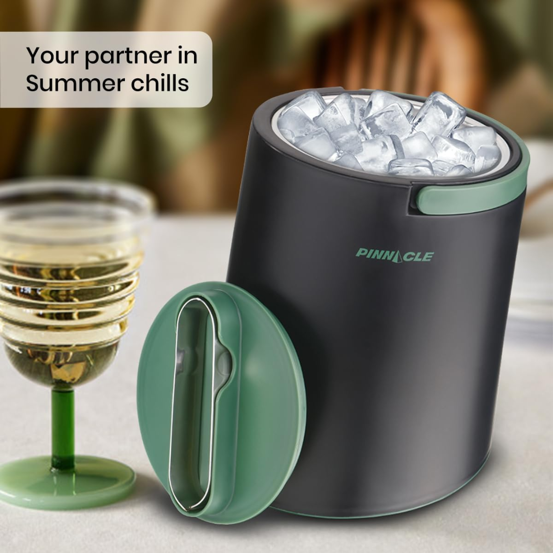 Pinnacle Polar Ice Bucket with Lid & Tong (1.5 L) - Mojito Color