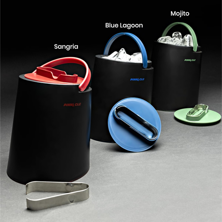 Pinnacle Polar Ice Bucket with Lid & Tong (1.5 L) - Blue Lagoon Color