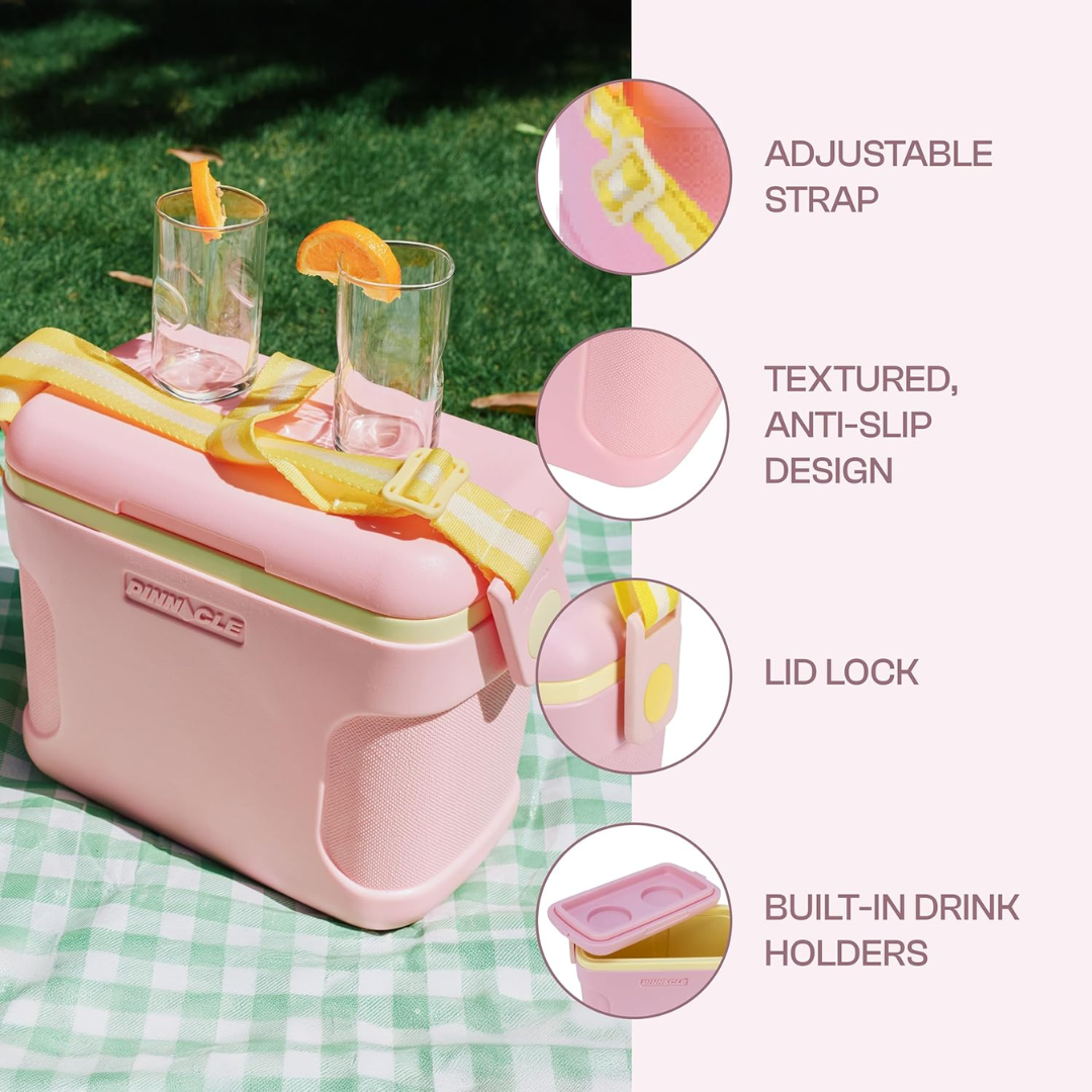 Pinnacle Passion Insulated Chiller Ice Box - 8 Litres - Pink TPX7200