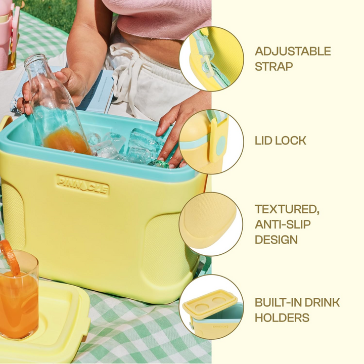 Pinnacle Passion Insulated Chiller Ice Box - 8 Litres - Mustard TPX7200