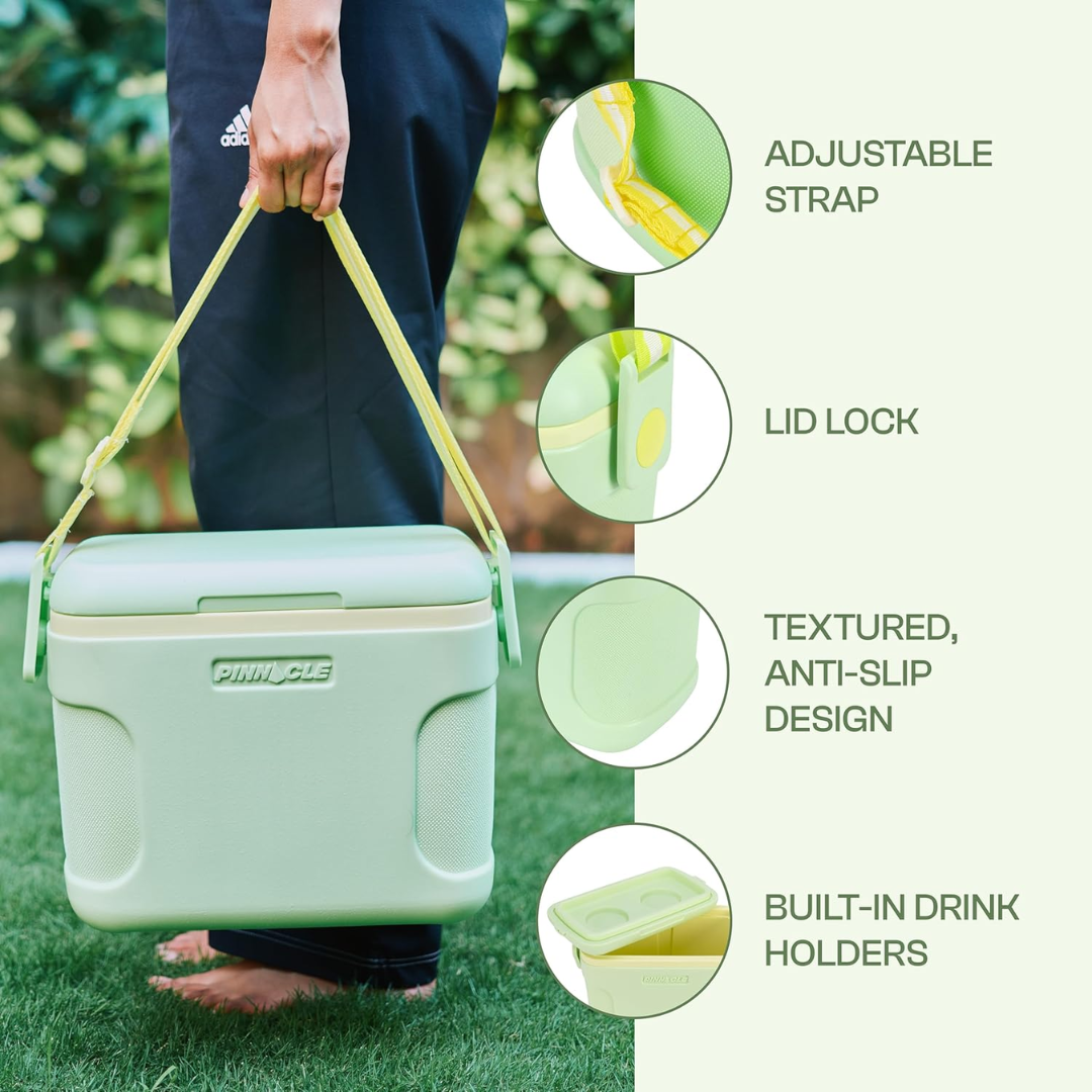 Pinnacle Passion Insulated Chiller Ice Box - 8 Litres - Green TPX7200