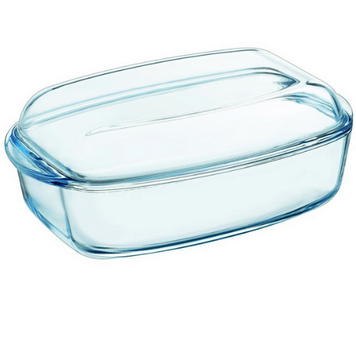 Pyrex Essentials Glass Rectangular Casserole 4.3L + 2.2L