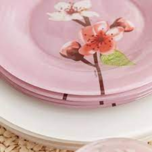 Luminarc Rose Garden 46-Piece Dinner Set - Red Rhino