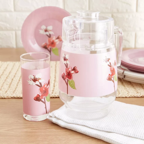 Luminarc Rose Garden 46-Piece Dinner Set - Red Rhino