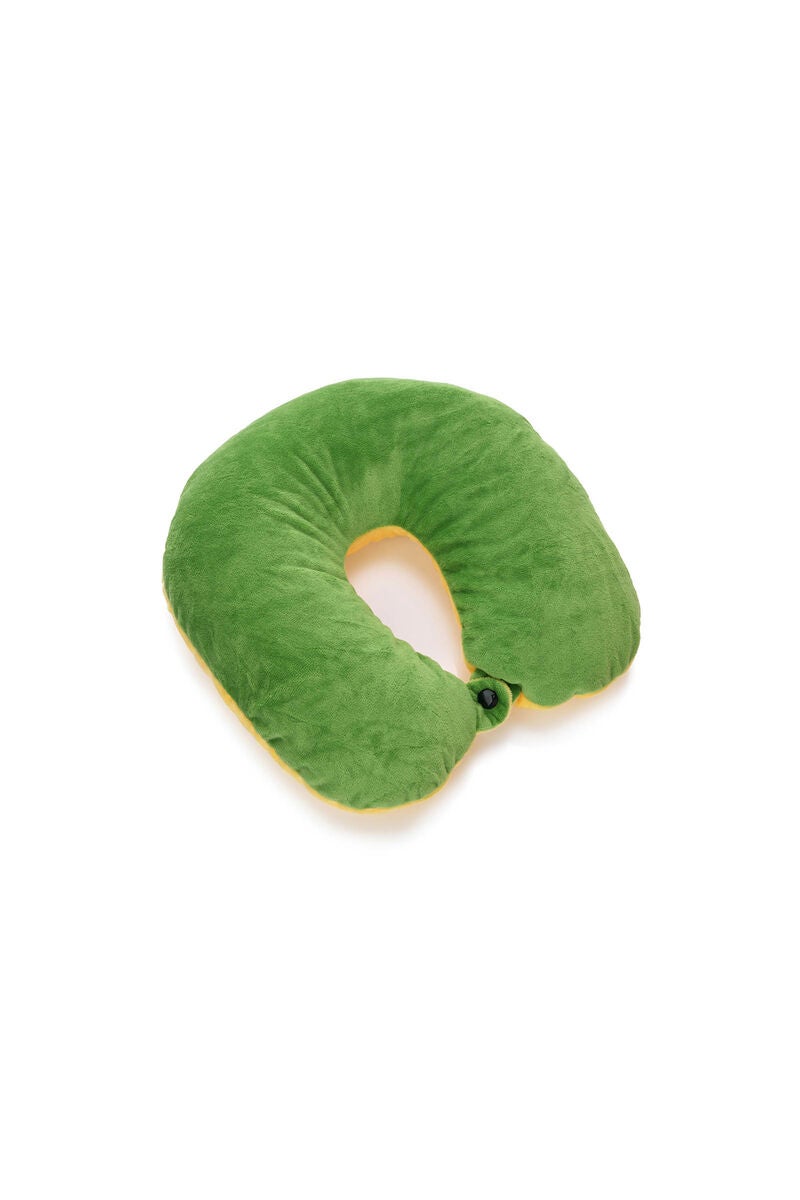 American Tourister Kiztopia Dragon 2-Way Travel Pillow — Green / Yellow