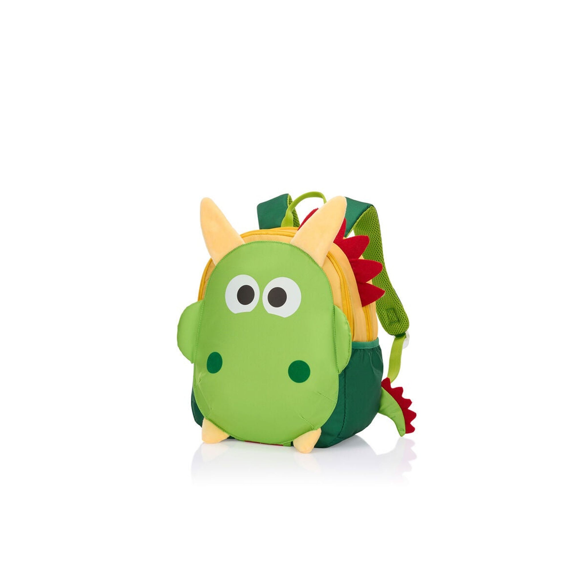American Tourister Kiztopia Dragon Kids Backpack — Green / Yellow 10 L