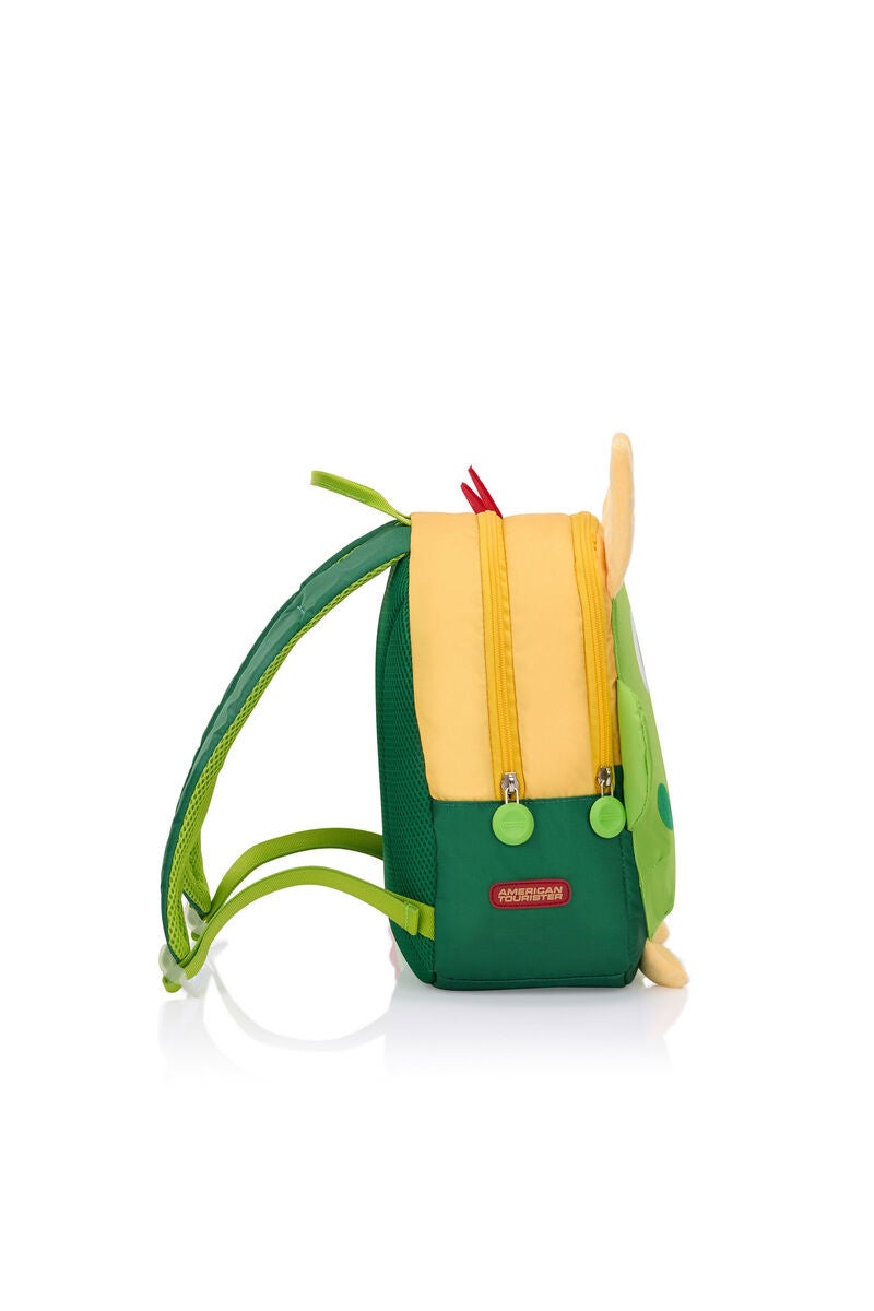 American Tourister Kiztopia Dragon Kids Backpack — Green / Yellow 10 L