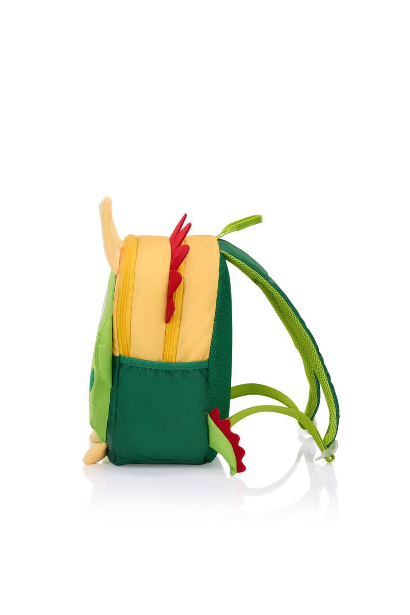 American Tourister Kiztopia Dragon Kids Backpack — Green / Yellow 10 L