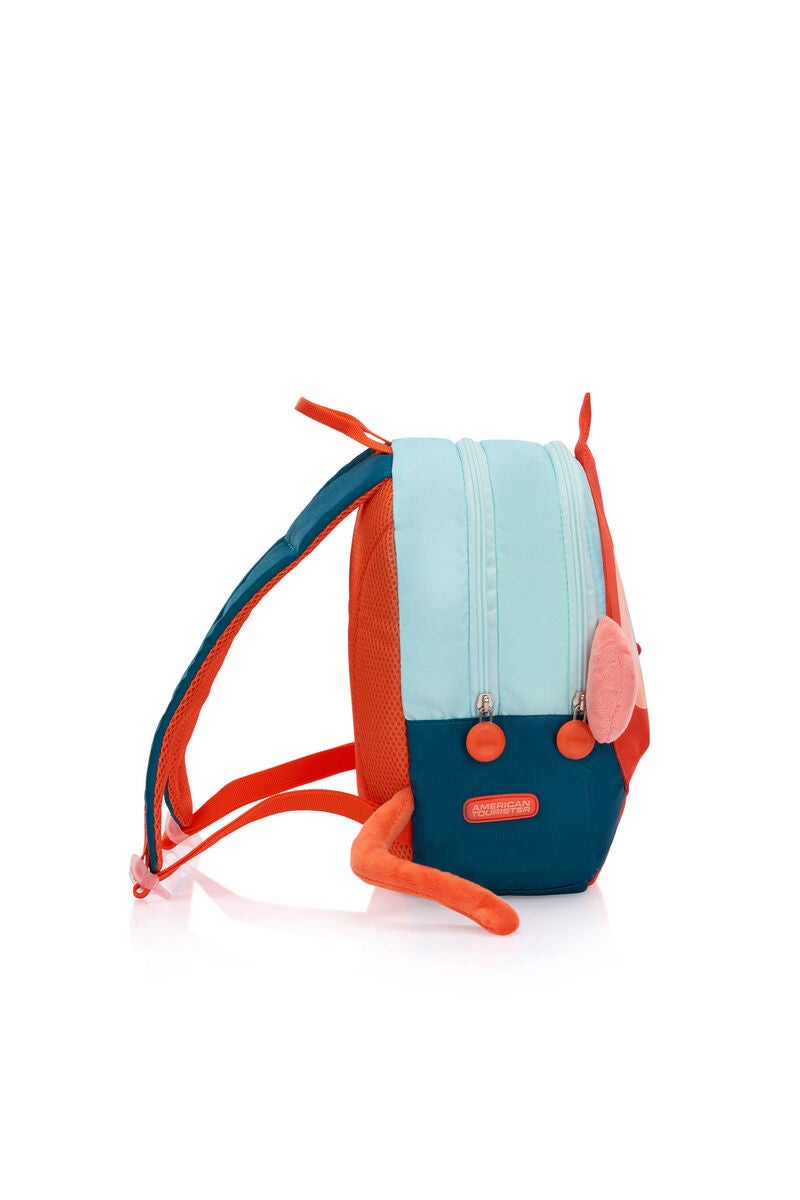 American Tourister Kiztopia Monkey Kids Backpack — Orange / Dark Green 10 L