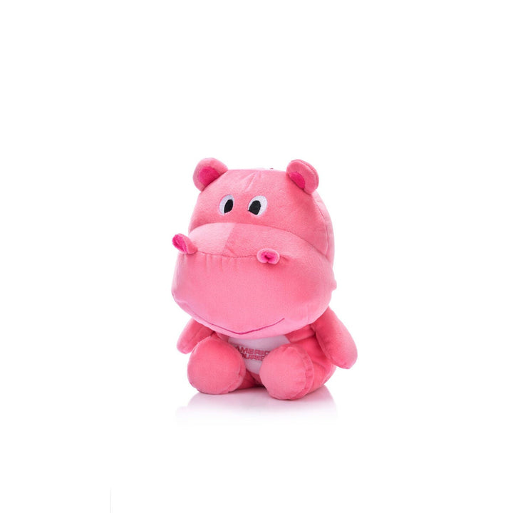 American Tourister Kiztopia Hippo 2-Way Travel Pillow — Pink / White