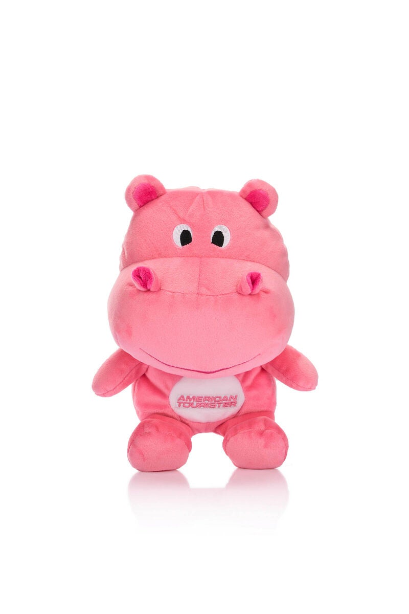 American Tourister Kiztopia Hippo 2-Way Travel Pillow — Pink / White