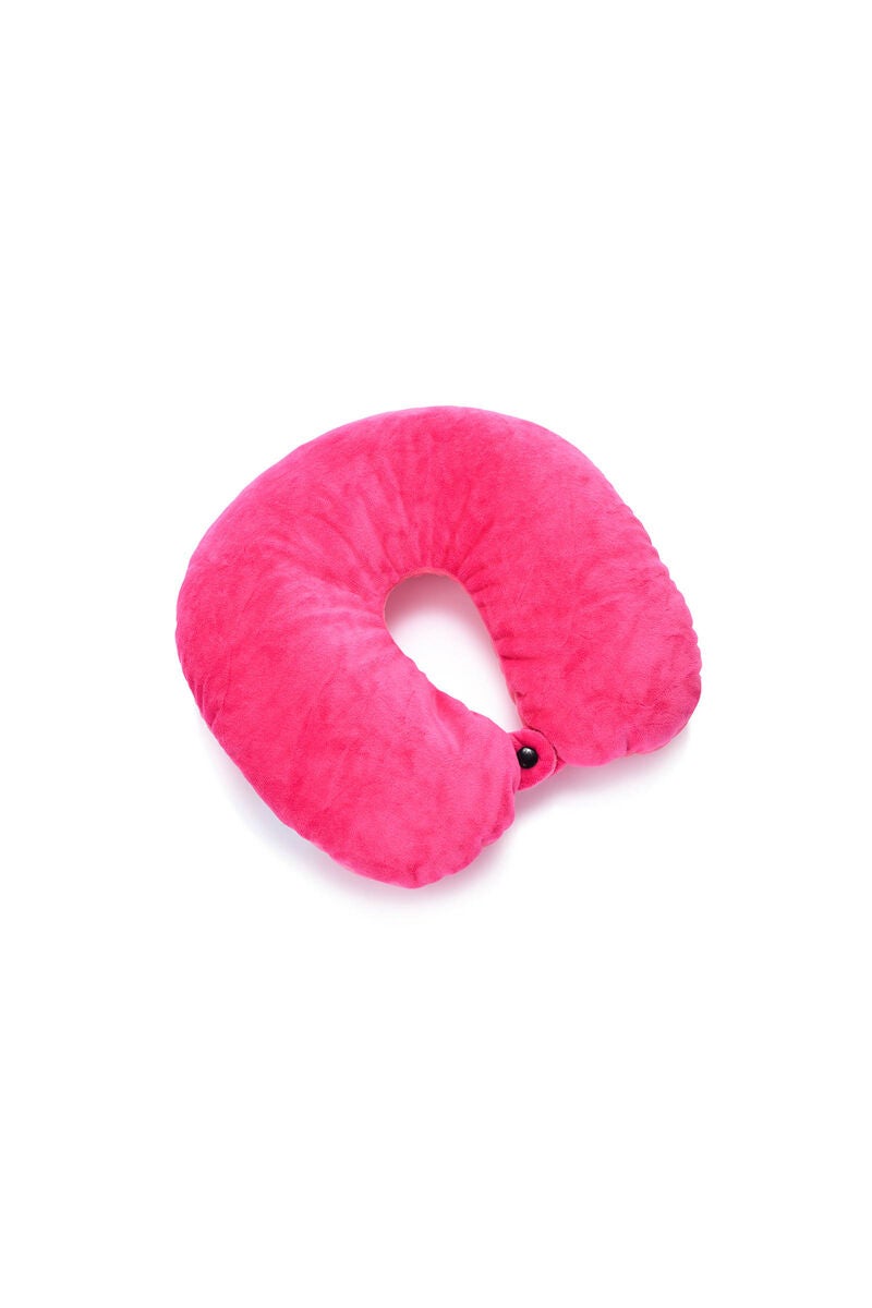 American Tourister Kiztopia Hippo 2-Way Travel Pillow — Pink / White