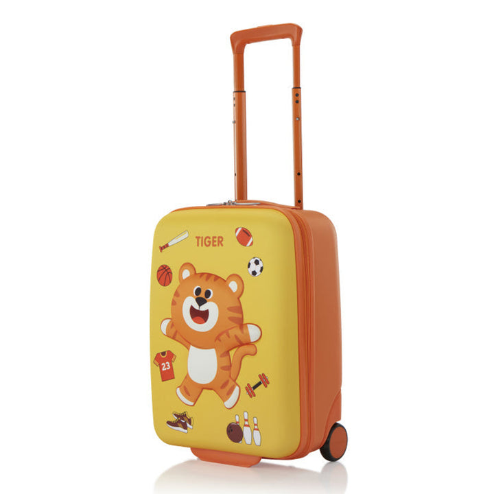 American Tourister Kiztopia Tiger Kids Upright Suitcase — Orange / Brown