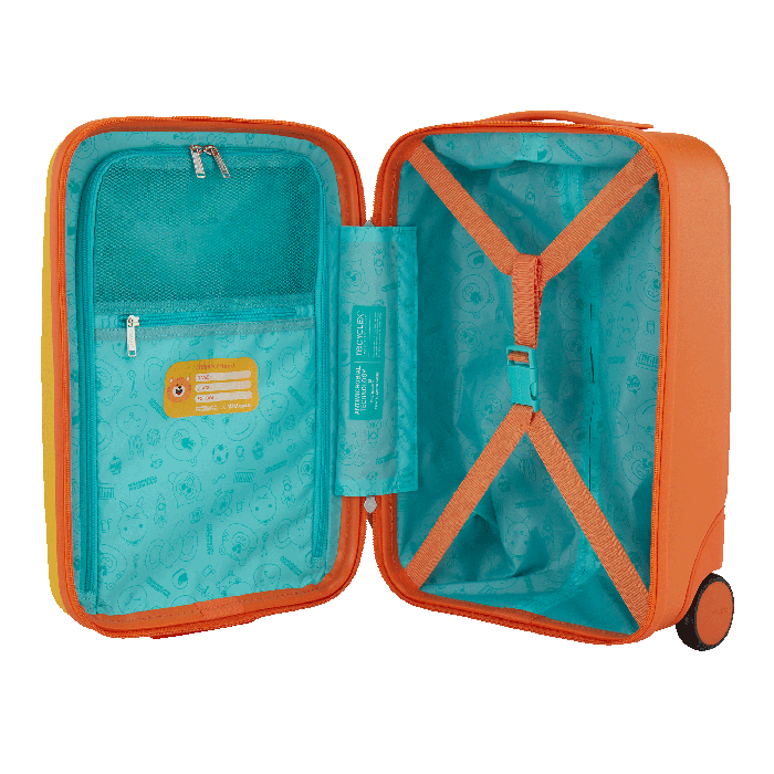American Tourister Kiztopia Tiger Kids Upright Suitcase — Orange / Brown