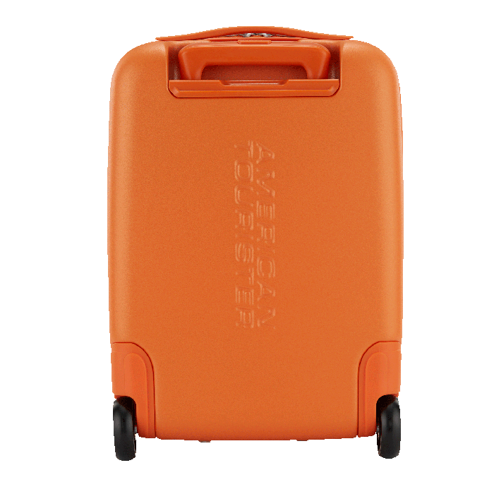 American Tourister Kiztopia Tiger Kids Upright Suitcase — Orange / Brown