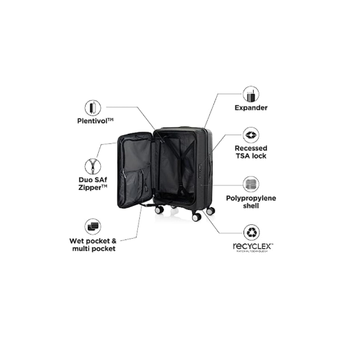 AMERICAN TOURISTER CURIO SP80E T V1 BLACK - Red Rhino
