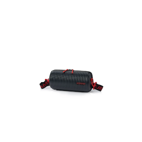 AMERICAN TOURISTER ROLLIO 32CM CROSS BODY BLACK/RED - Red Rhino