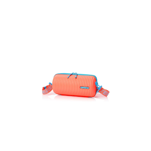AMERICAN TOURISTER ROLLIO 32CM CROSSBAG CORAL/BLUE - Red Rhino